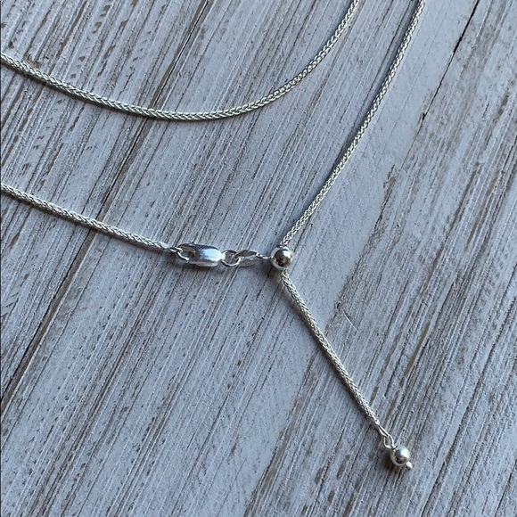 Boutique Jewelry - Adjustable sterling silver chain 16-22” slider NEW